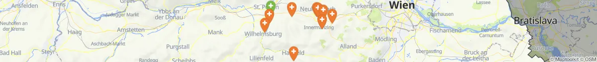 Kartenansicht für Apotheken-Notdienste in der Nähe von Stössing (Sankt Pölten (Land), Niederösterreich)